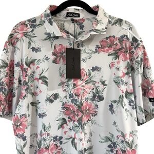 Bad Birdie Core Performance Polo Shirt Mens Size Large Spring Showers Golf NWT‎